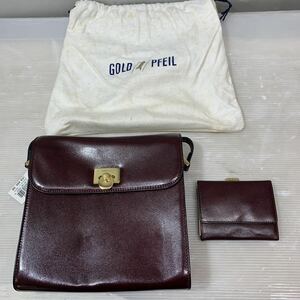GOLD／PFEIL ショルダーバッグ とお財布