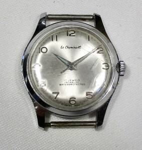 ☆ Cheminant 17石紳士用　英国腕時計　1950年頃　スイス製