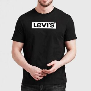 ●送料390円可能商品 リーバイス Levis 新品 メンズ 定番スタイル コットン 半袖 Tシャツ 黒 XLサイズ [2249104271N-JXL] 三 弐★QWER★