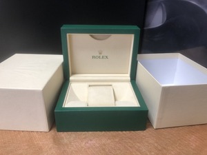 ロレックス 純正 箱 ウォッチ ボックス Watch Box 冊子 ケース クリーム 緑 グリーン 正規品 時計 付属品 ROLEX