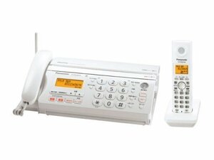 【中古】 パナソニック おたっくす デジタルコードレスFAX 子機1台付き ホワイト KX-PW308DL-W