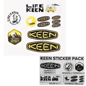 KEEN キーン STICKER PACK 1028512 新品 ステッカー 防水素材