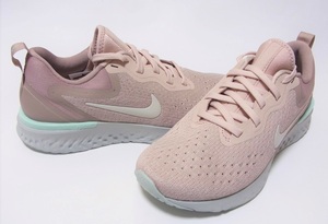 NIKE WMNS ODYSSEY REACT ベージュ ピンク 24cm ナイキ ウィメンズ オデッセイ リアクト ランニング 運動靴 AO9820-201