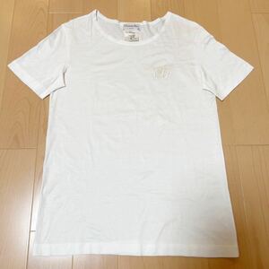美品 クリスチャンディオール CDロゴ 半袖 Tシャツ size M ホワイト レディース