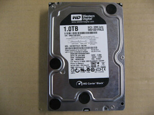 【ジャンク品、本体のみ】WESTERN DIGITAL WD1001FALS (1TB SATA300 7200)　WD1001FALS-00J7B0 ハードディスク・HDD(3.5インチ)