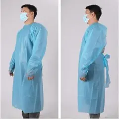 感染予防⭐防護服 使い捨て 作業服 個包装 袖付き 10枚入り 非医療用
