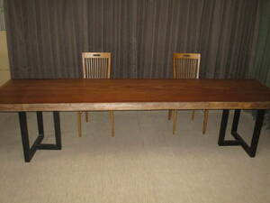Y057■　アフリカンチーク　アサメラ　テーブル　板　　ローテーブル 　ダイニング　 カウンター　 座卓 天板 　無垢　一枚板　