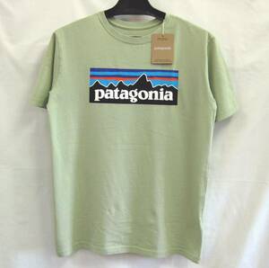パタゴニア☆キッズ リジェネラティブ オーガニック サーティファイド コットン P-6ロゴ Tシャツ ( SLVG / XXL：16-18