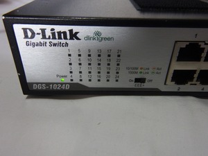 ■D-Link DGS-1024D 24ポート ギガビットアンマネージスイッチ　省電力対応　快適なネットワーク環境を実現【J1006】