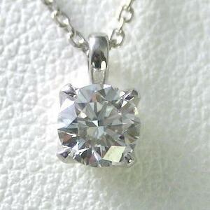 ダイヤモンド ネックレス 一粒 プラチナ 1.0カラット 鑑定書付 1.040ct Dカラー FLクラス 3EXカット H&C CGL 通販