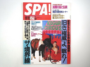 SPA！ 1992年11月11日号◎旧き権威よ眠れ/記者クラブ/文学賞/学会/視聴率 畠田理恵 派閥の掟と伝統 南野陽子 雑誌C級名物コーナー ザ境界線