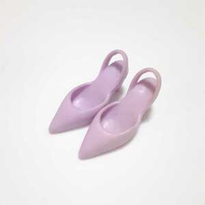 即決 リカちゃん ジェニー momoko バックストラップ パンプス 靴 シューズ パープル 紫 人形用 タカラ