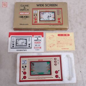 修理品 電子LSI ゲーム＆ウオッチ ミッキーマウス MICKEY MOUSE MC-25 GAME & WATCH 任天堂 Nintendo 箱説付【10