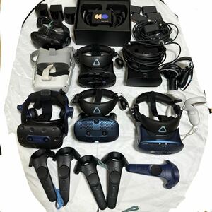 1円スタート　VR　周辺機器まとめて　ジャンク品　VRゴーグル　HMD　HTC VIVE Pro Cosmos Oculus quest steamVR valve index等　