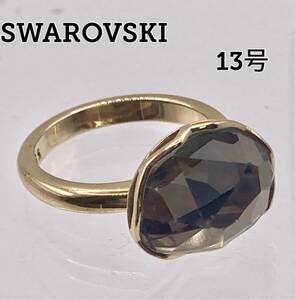 【即日発送】スワロフスキー ゴールド アズライト リング 指輪 13号 SWAROVSKI