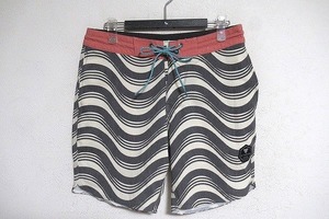 B0273:VISSLA パンツ ショートパンツ ヴィスラ 短パン グレー系 28 メンズ サーフショーツ ショーツ 海パン スイムショーツ 水着:35