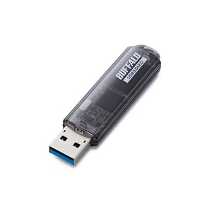 BUFFALO バッファロー USBメモリ USB3.0対応「ライトプロテクト機能」搭載モデル RUF3-C64GA-BK RUF3-C64GABK