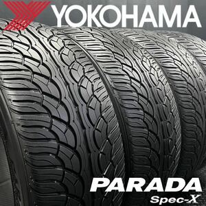 深溝★285/45R22 ヨコハマ PARADA Spec-X 4本 №240424-S1 ランクル レクサスLX タンドラ セコイア/ベンツ Gクラス等/パラダ22インチセット