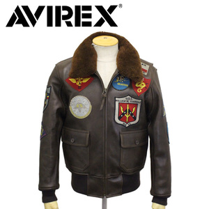 AVIREX (アヴィレックス) 6181013 G-1 TOP GUN JACKET トップガン レザージャケット 783-3250050 55(50)BROWN M