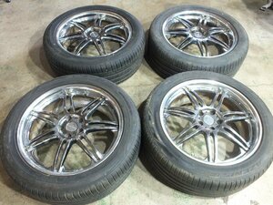 WORK ワーク VARIANZA ヴァリアンツァ　タイヤホイールセット 20インチ 8J +50 PCD114.3 5H ハブ径76mm FALCON 245/45ZR20　4本セット