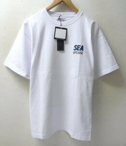 ◆WIND AND SEA 23ss 新品タグ付 ウィンダンシー × VISION アートバックプリント Tシャツ 白 サイズM