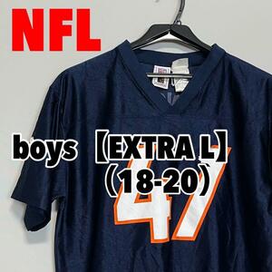 F438【NFL】ゲームシャツ【boys EXTRA L】ブロンコス