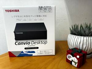 【未開封！新品未開封】 東芝 外付けハードディスク Canvio Desktop 2TB HD-TDA2U3-B