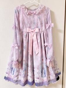 ★Angelic Pretty Cecilia Crossワンピース★セシリア クロス 十字架 マリア 女神 リボン ピンク