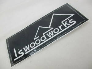I’s wood work’s■ロゴステッカー(120×50㎜)