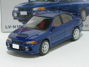 三菱ランサー GSRエボリューションIV（紺）LV-N186e【トミーテック社1/64ミニカー】【トミカの時】