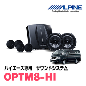 ハイエース(200系・H25/12～現在)専用OPTMサウンドシステム　ALPINE / OPTM8-HI　アルパイン正規販売店