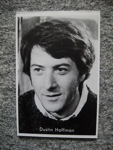 ダスティン・ホフマン　ブロマイド（縦９・６ｃｍ、横６・３ｃｍ）　スクリーン付録　裏面　ポール・ニューマン
