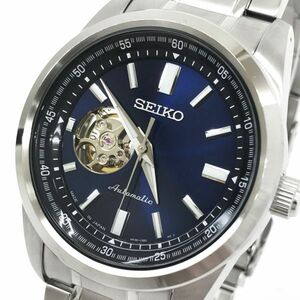 超美品 SEIKO セイコー SELECTION セイコーセレクション 腕時計 SCVE051 自動巻き 手巻き付 機械式 オープンハート ブルー 動作確認済