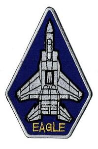 大特価　航空自衛隊　EAGLE　青　刺繍ワッペン　制服　階級章　徽章　記章　部隊章　空自　Y-№109-1