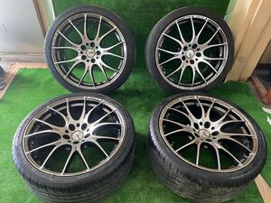 レイズホイール、RAYS HOMURA 2x7 19インチ　19x91/2j 45 PCD 114.3 5H 19x81/2j レクサス　GRS191