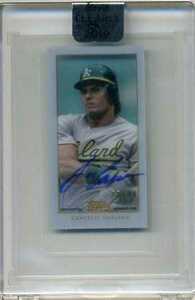 JOSE CANSECO　2019 Topps Clearly　直筆サインカード　28/99