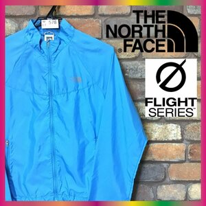 ME7-578★USA仕入れ★正規品★訳有格安【THE NORTH FACE ノースフェイス】フライトシリーズ ウィンドジャケット【レディース S】水色