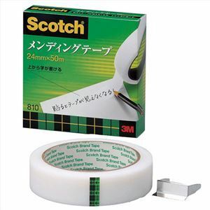 【新品】【5個セット】 3M Scotch スコッチ メンディングテープ 24mm×50m 3M-810-3-24X5