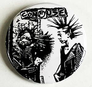 CONFUSE - Nuclear Addicts 缶バッジ 25mm #japanese #punk #80