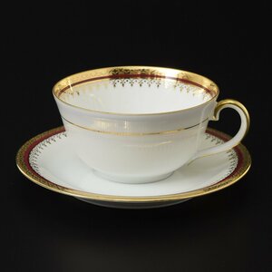 ◎463767 【SALE♪】 美品 LIMOGES リモージュ ジョルジュボワイエ カップ&ソーサー 1客 金彩装飾