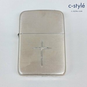 B865a [人気] ZIPPO ジッポー オイルライター STERLING 2004 シルバー 十字架 クロス 喫煙具 タバコ 煙草 | その他 P