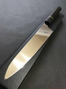 【新品】本焼V金10号和牛刀240mm 黒檀八角柄