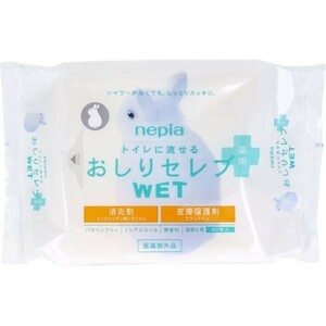 ノンアルコールウエットティッシュ ネピア トイレに流せる薬用おしりセレブＷＥＴ 詰替用 60枚入りＸ5個