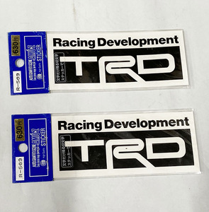 未使用 トヨタ TRD ステッカー カッティングステッカー 2枚 ブラック文字 東洋マーク R-563 ヤリス ライズ C-HR 86