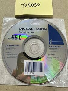 TO5030/中古品/Canon DIGITAL CAMERA Solution Disk Ver.66.0
