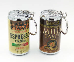 【同梱歓迎】コーヒー缶型 ガスライター 2種セット ESPRESSO COFFEE/GEORGIA MILD TASTE ●LIGHTER●着火確認済●ジョージア●エスプレッソ