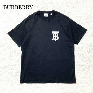 【極美品】 BURBERRY Tシャツ 黒 TB ロゴ モノグラム XXS