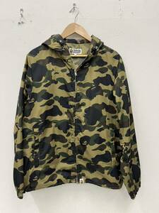 ②A BATHING APE ナイロンジャケット L ナイロン カモフラ フルジップ