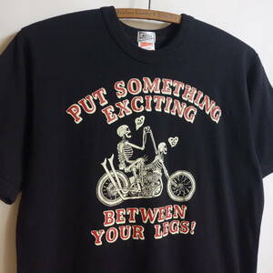 【22SS FREEWHEELERS フリーホイーラーズ MOTOR PSYCLONE GARAGE Tシャツ M】2225020 LOVE IT UP スカル SHADY BLACK