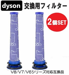 ダイソン V8 / V7 / V6 シリーズ 交換用フィルター 2個セット 互換品 消耗品 交換用 Dyson 水洗い可能